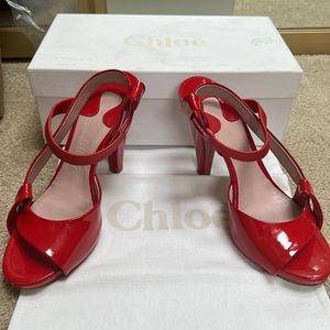 Chloe strappy high heeled sandals